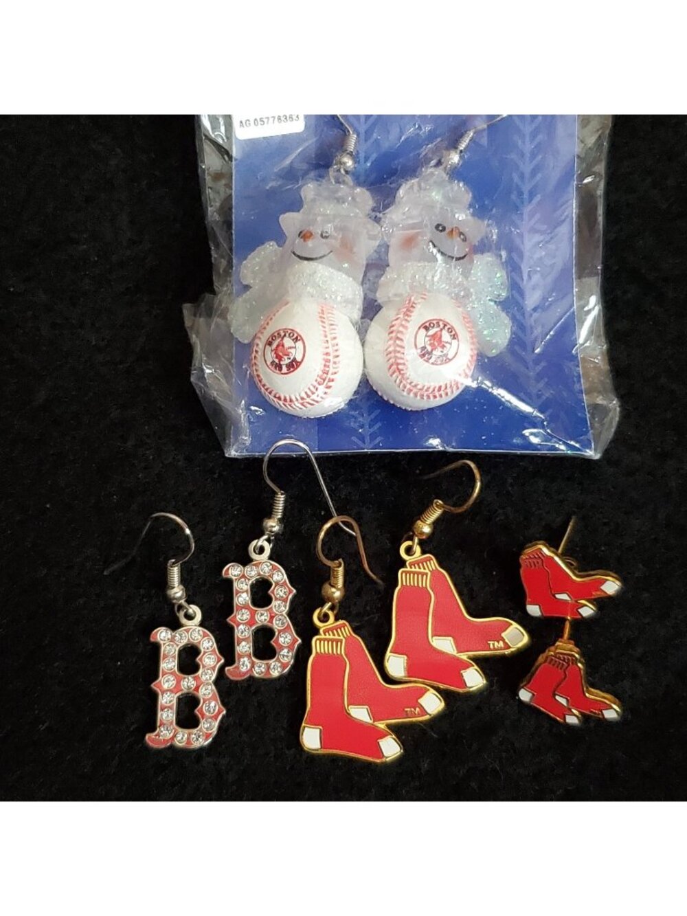 Red Sox Earring Lot of 4 Pair